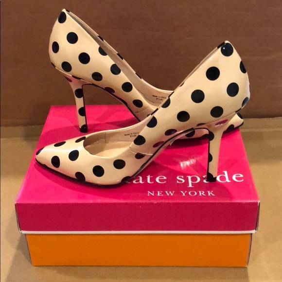 kate spade polka dot heels